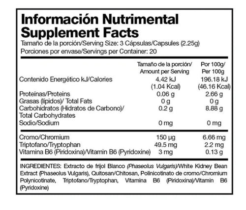 Alpha Bc Bloqueador de Carbohidratos 60 Cápsulas