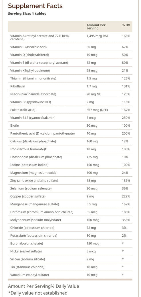 Whp Daily Vitamin 100 Tabletas