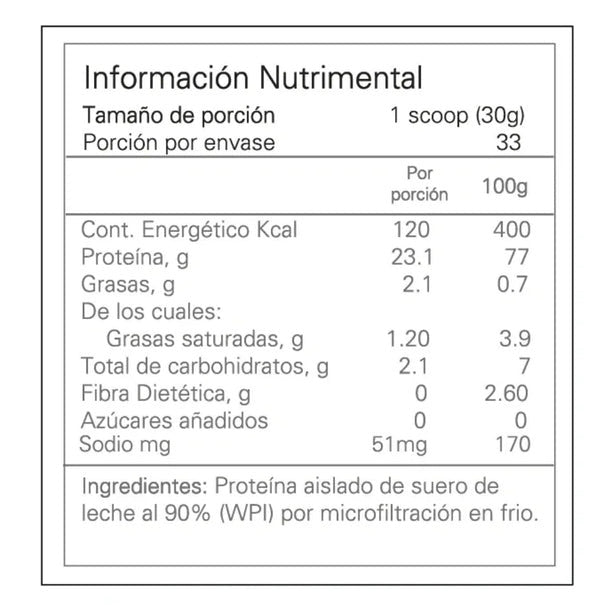 Alpha Whey Protein Concentrado 2 Libras sin Sabor