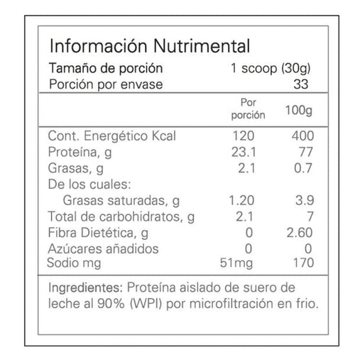 Alpha Whey Protein Concentrado 2 Libras sin Sabor