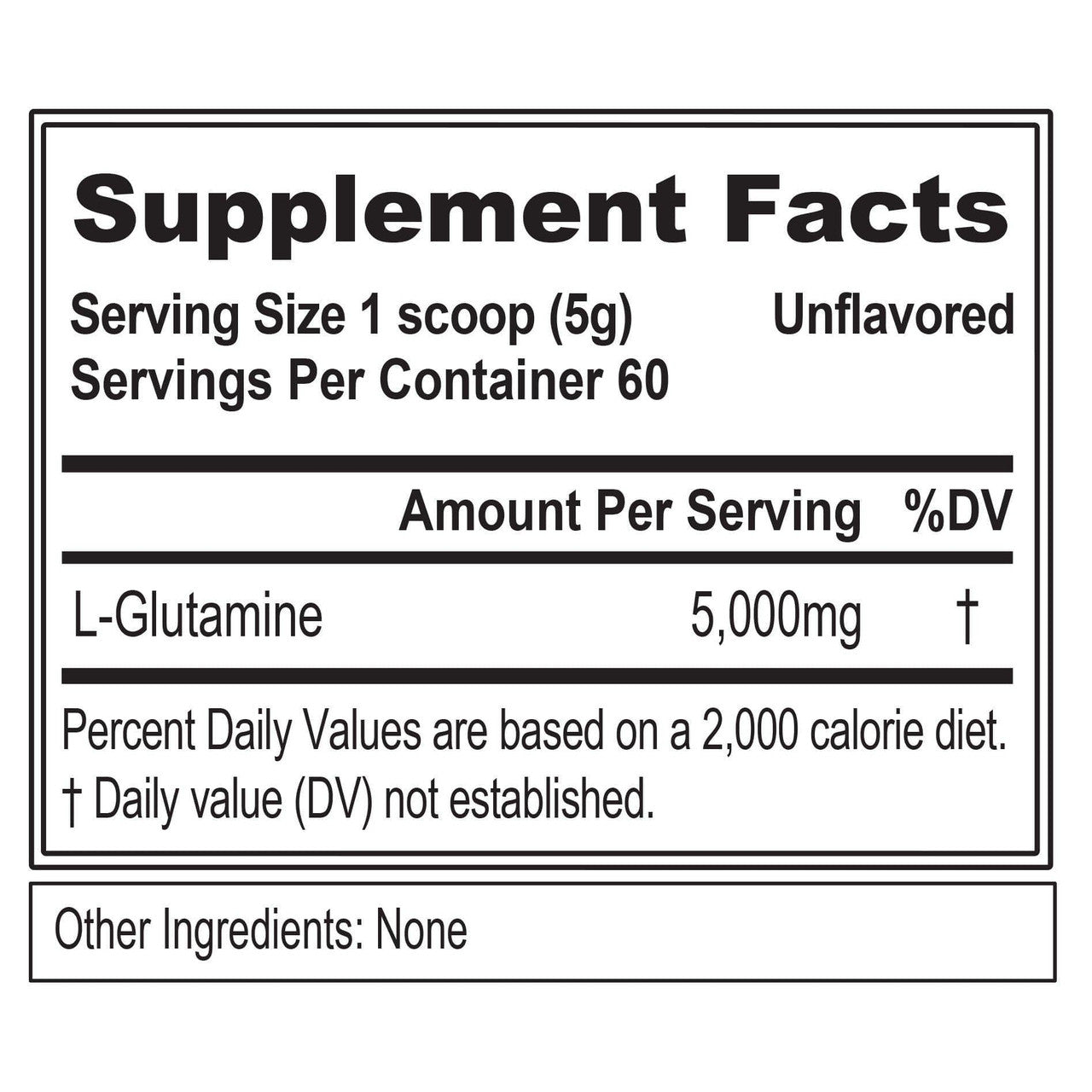 Evlution Nutrition Glutamine 5000 60 Porciones
