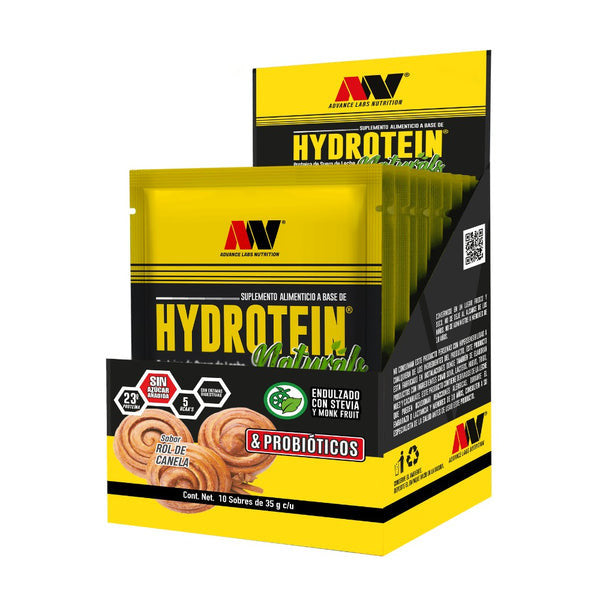 Advance Hydrotein Naturals Caja con 10 Sobres 35 Grs C U Rol de Canela