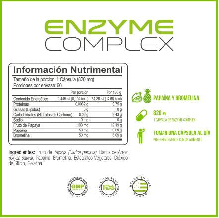 Forza Enzyme Complex 60 Cápsulas