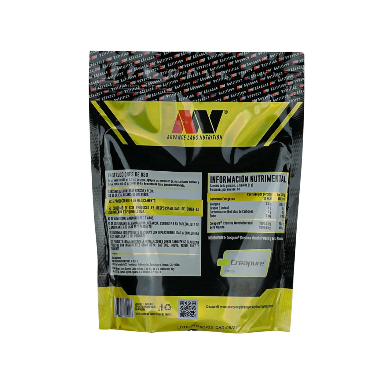 Advance Creatina Creapure 300Grs