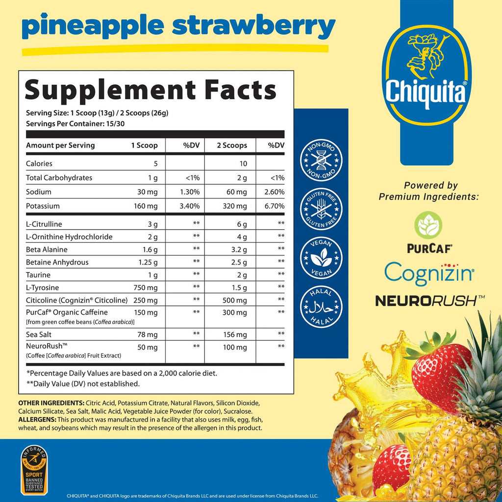 Applied Nutrition Abe Performance Pre - Entreno 30 Porciones Strawberry Pineapple Chiquita
