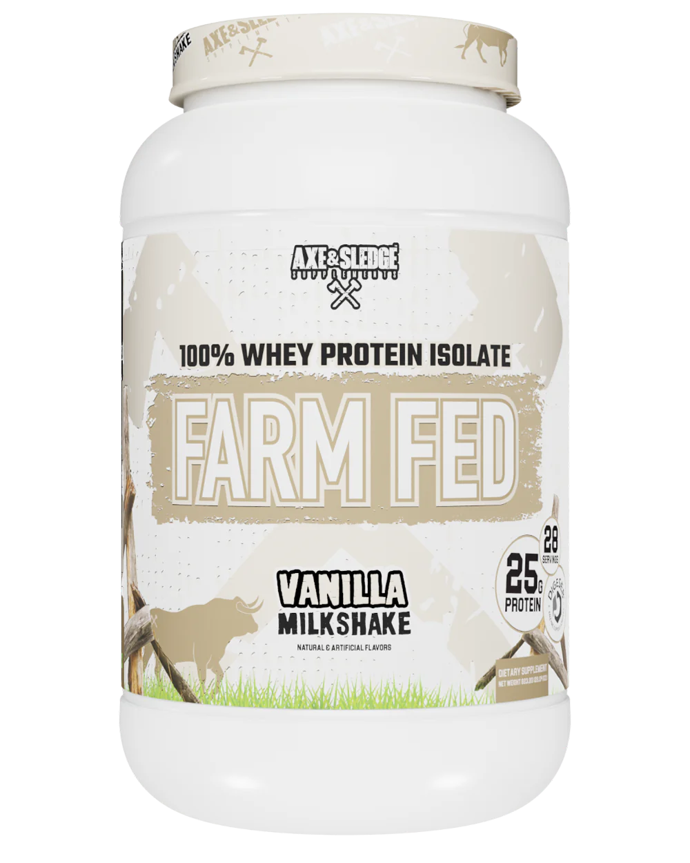 A S Whey Farm Fed Aislado 28 Porciones 823 2 Grs Vanilla Milkshake