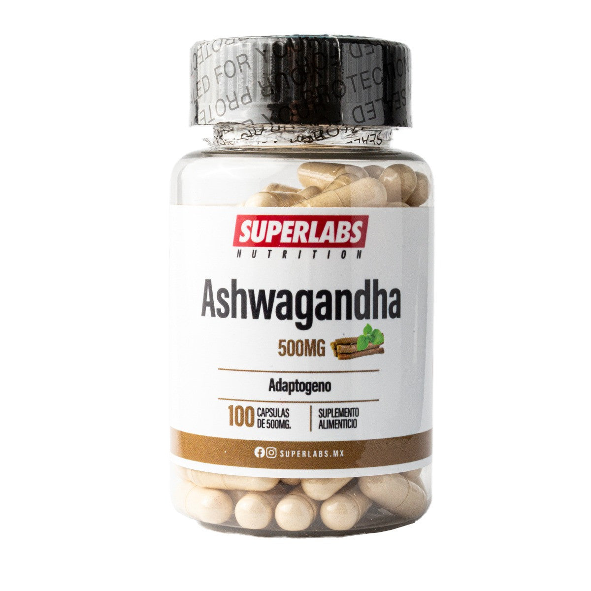 Superlabs Ashwaganda 500Mg 100 Capsulas