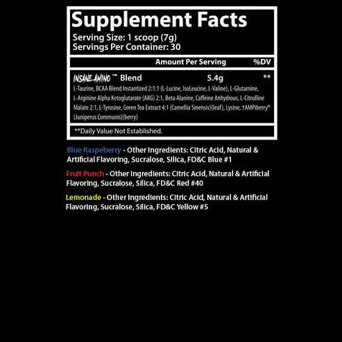 Insane Labz Hellboy Amino 30 Porciones Fruit Punch