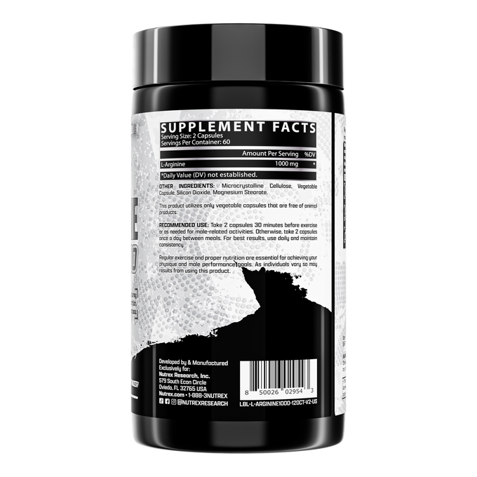 Nutrex Research L Arginine 1000 120 Cápsulas