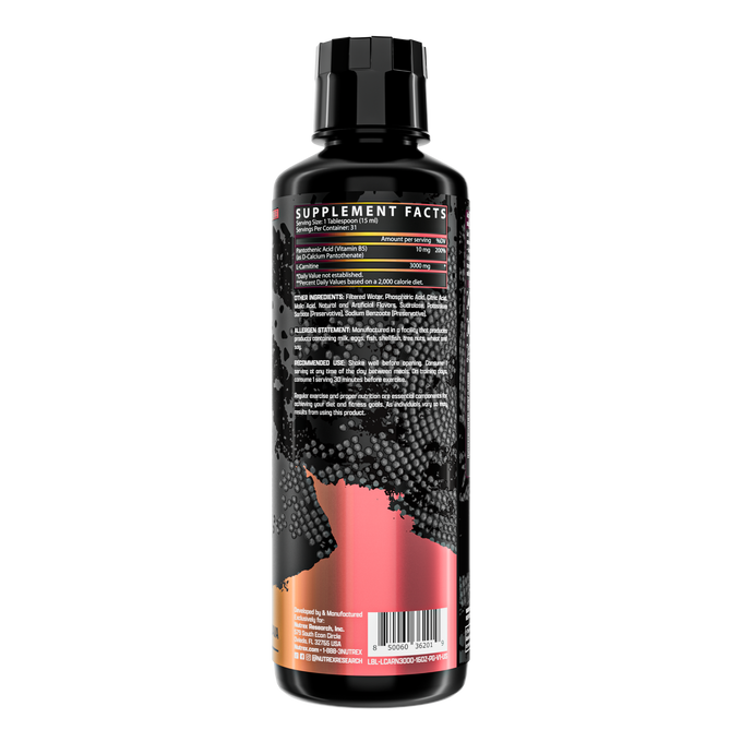 Nutrex Research Liquid L Carnitine 3000 31 Porciones Passionfruit Guava