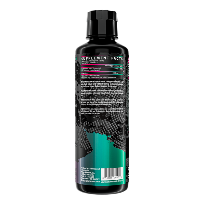 Nutrex Research Liquid L Carnitine 3000 31 Porciones Strawberry Watermelon