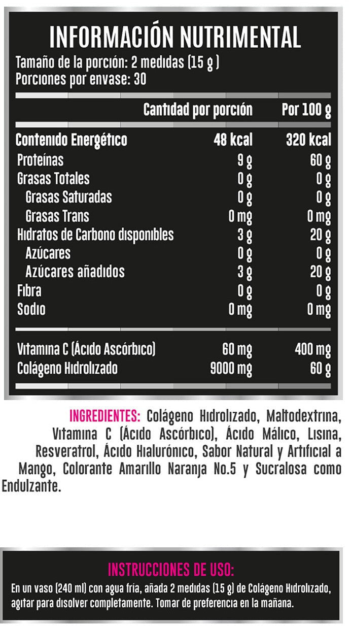 Advance Colageno Hidrolizado Ella 450 Grs Mora Azul