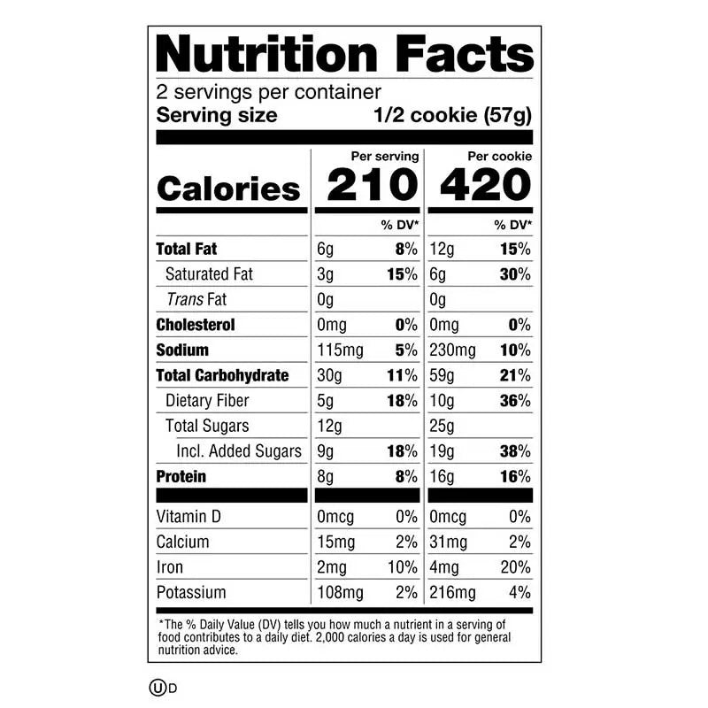 Lenny y Larry´S Complete Cookie 12 Cookies Chocolate Chip