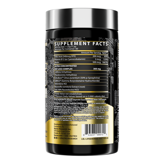 Nutrex Research Lipo 6 Black Uc Hers 60 Cápsulas