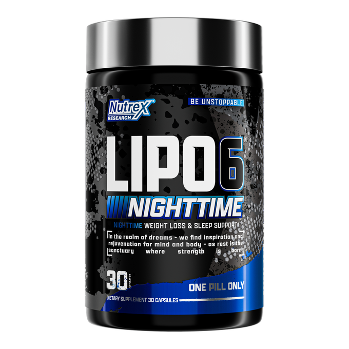 Nutrex Research Lipo 6 Black Uc Nighttime 30 Unidades
