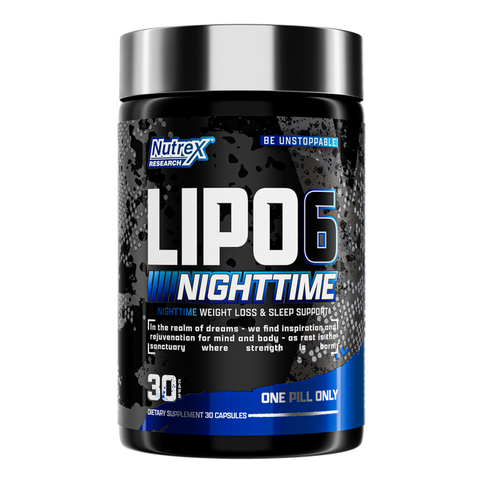 Nutrex Research Lipo 6 Black Uc Nighttime 30 Unidades