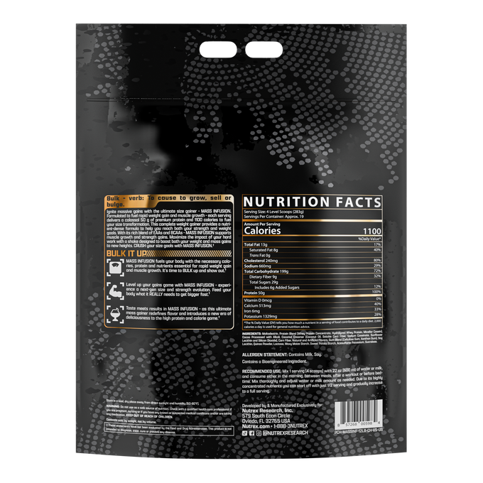 Nutrex Research Research Mass Infusion 12 Libras Chocolate