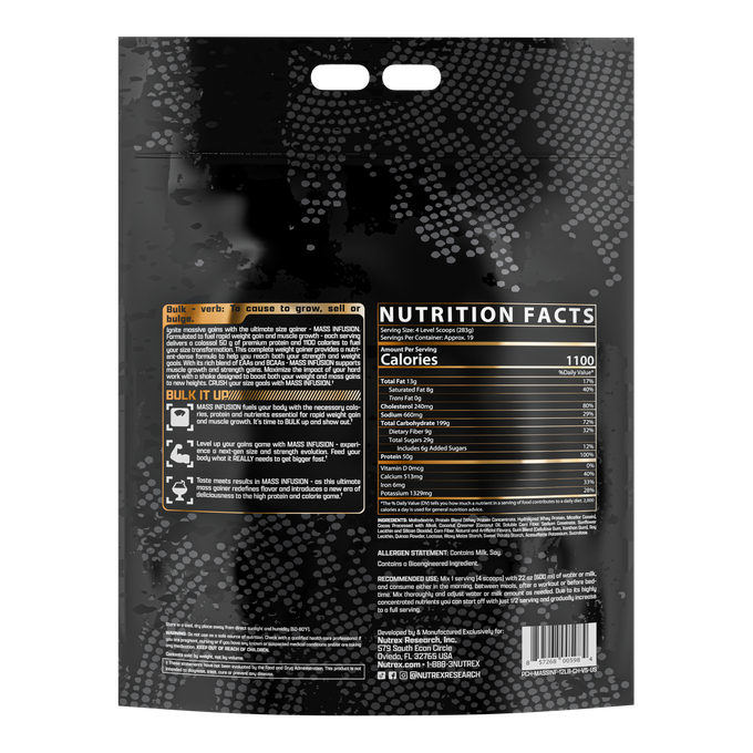 Nutrex Research Research Mass Infusion 12 Libras Chocolate