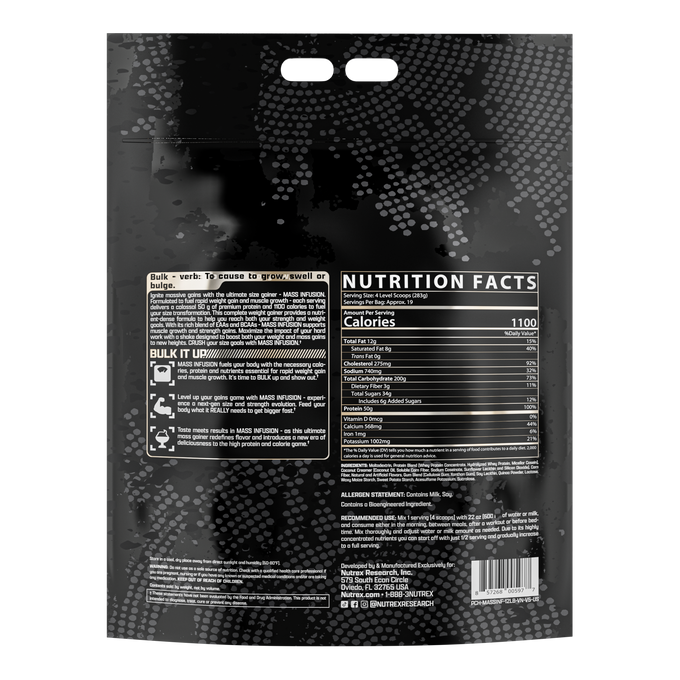 Nutrex Research Mass Infusion 12 Libras Vainilla