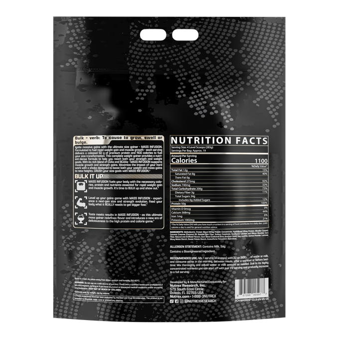 Nutrex Research Mass Infusion 12 Libras Vainilla