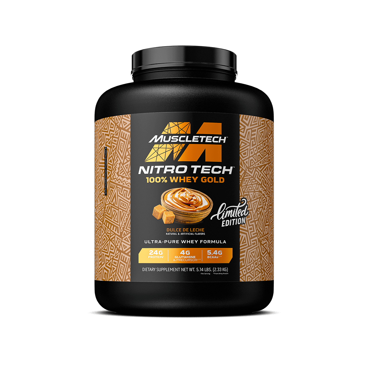 Muscle Tech Nitro Tech Whey Gold 5 03 Libras Dulce de Leche
