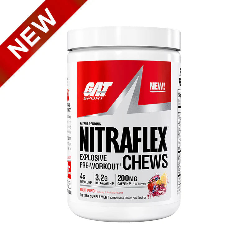 Gat Sport Sport Nitraflex Pre - Entreno Chews 30 Porciones Fruit Punch
