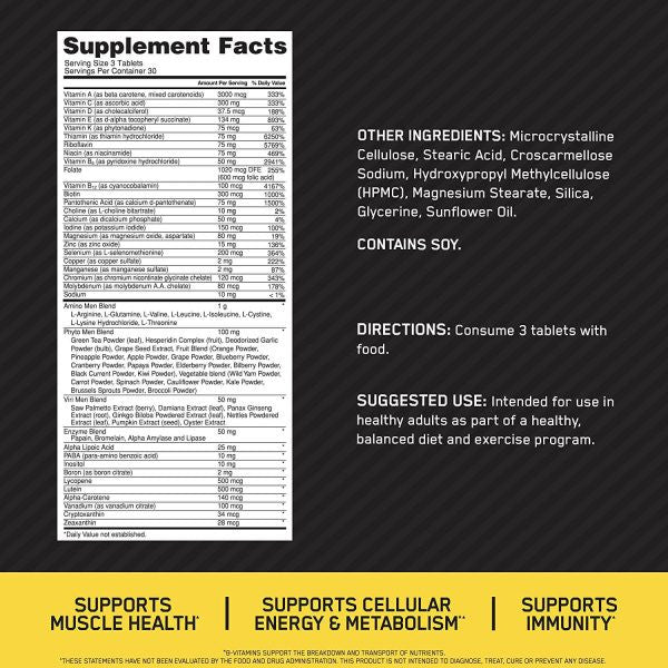 Optimum Nutrition Opti Men 150 Tabletas