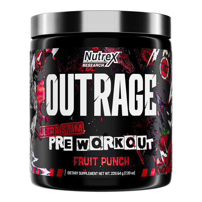 Nutrex Research Outrage Ultra Estimulante Pre - Entreno 30 Porciones Fruit Punch
