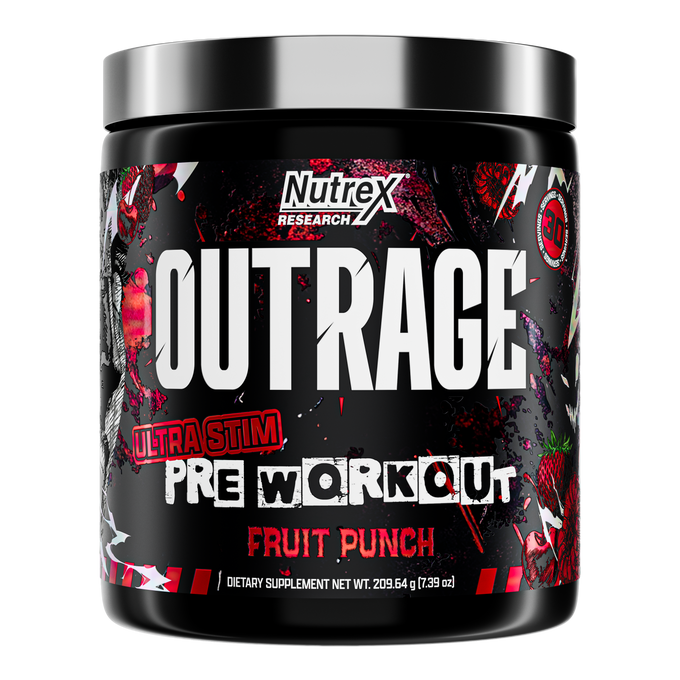 Nutrex Research Outrage Ultra Estimulante Pre - Entreno 30 Porciones Fruit Punch
