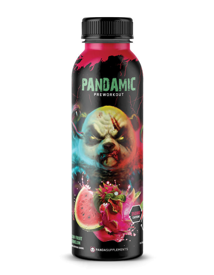 Panda Pandamic Lista para Beber 12 Paquete Pre - Entreno Dragon Pharma Fruit Watermelon