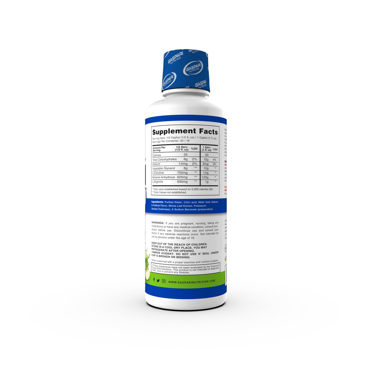 Gaspari Nutrition Proven Pump 16 Porciones 32 Porciones Green Apple