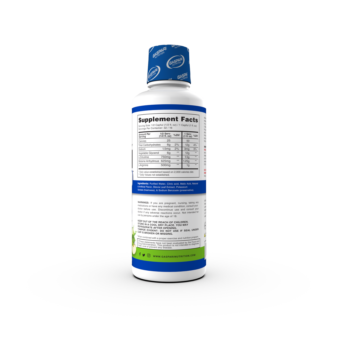 Gaspari Nutrition Proven Pump 16 Porciones 32 Porciones Green Apple