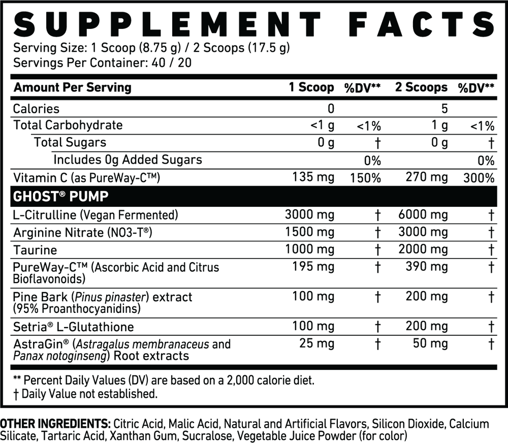 Ghost Size Muscle Builder 30 Porciones Warheads Watermelon