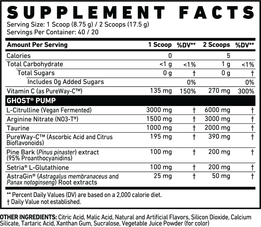 Ghost Size Muscle Builder 30 Porciones Warheads Watermelon