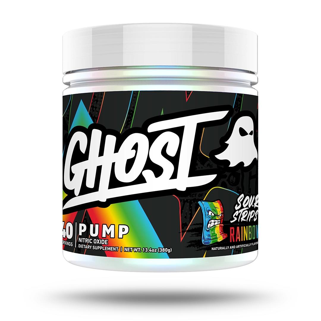 Ghost Pump Nitric Oxide 40 Porciones Sour Strips Rainbow