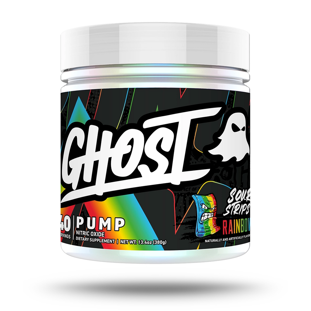 Ghost Pump Nitric Oxide 40 Porciones Sour Strips Rainbow