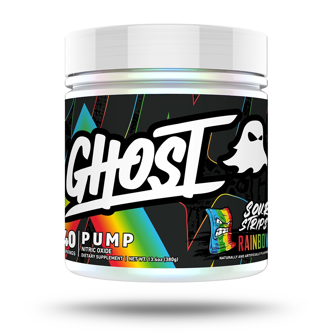 Ghost Pump Nitric Oxide 40 Porciones Sour Strips Rainbow