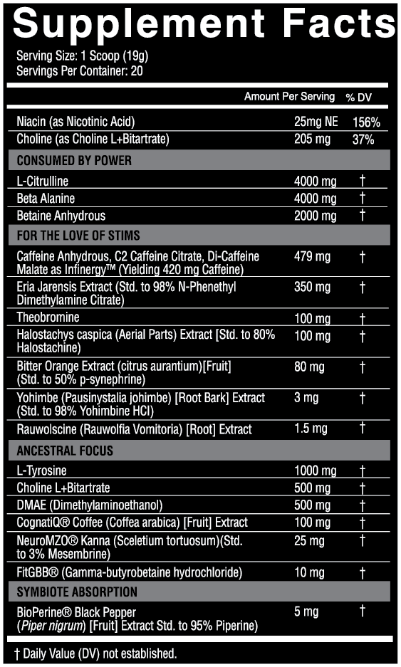 Nutrifitt Symbiote Hig Estimulante Pre - Entreno 20 Porciones Maniac Melon