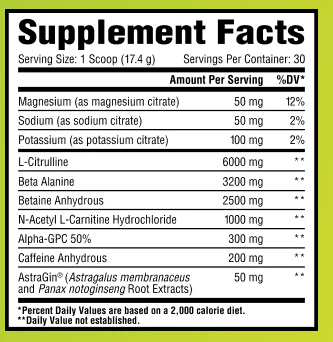 Core Nutritionals Essential Pre-Entreno 30 Porciones Blue Raspberry