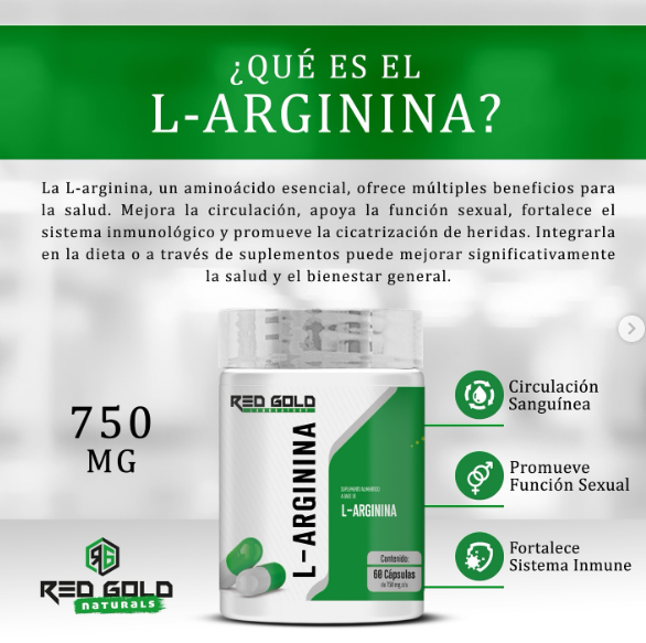 Red Gold L Arginina 60 Cápsulas
