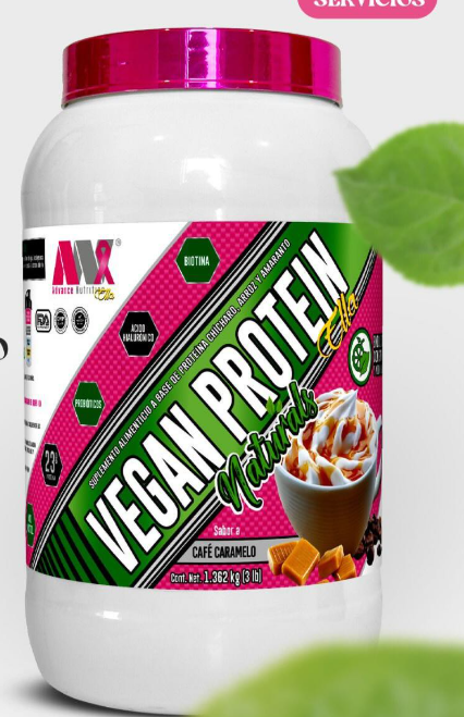Advance Vegan Protein Naturals Ella 3 Libras Caf Caramelo