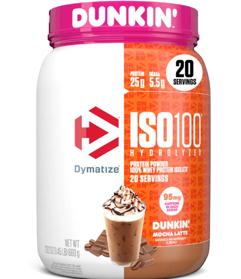Dymatize Iso 100 1 3 Libras 20 Porciones Dunkin Mocha Latte