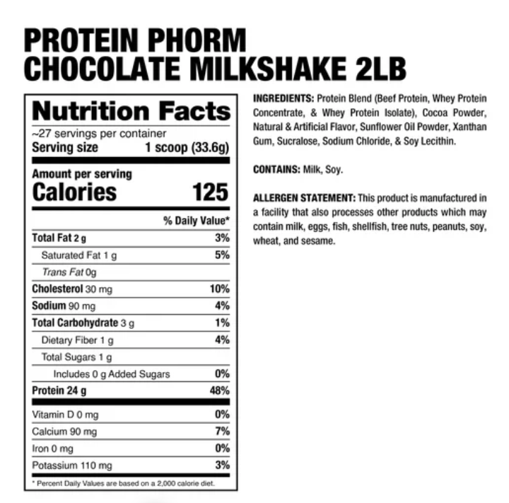 Dragon Pharma Protein Phorm 2 Libras Chocolate Milkshake