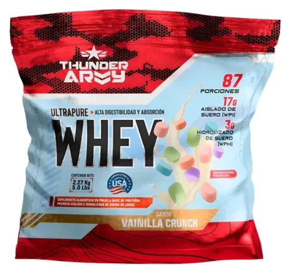 Thunder Army Whey 5 Libras Vainilla Crunch