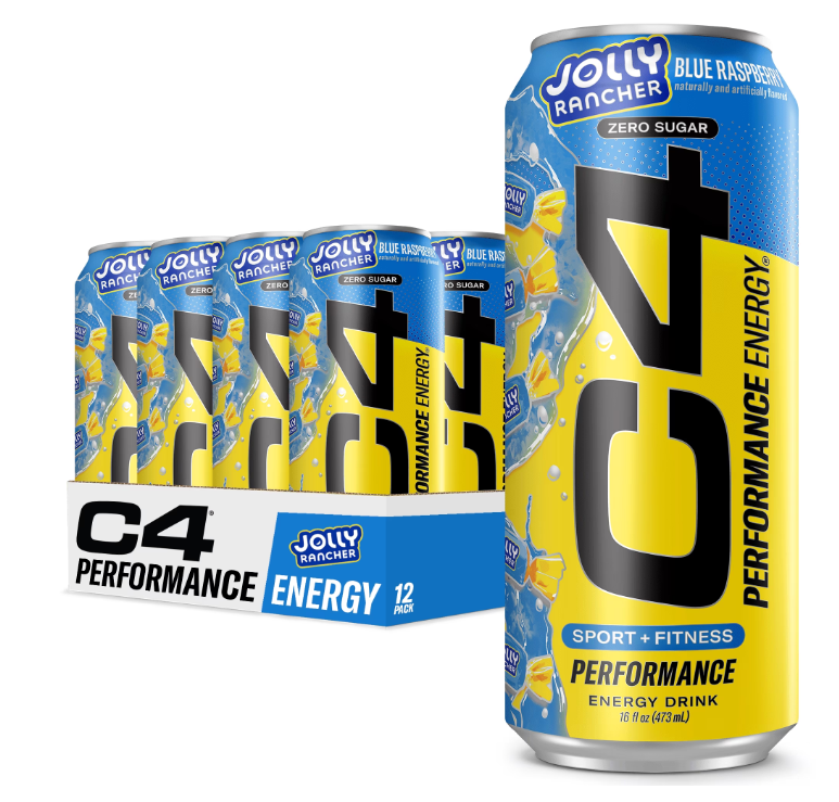 Cellucor C4 Energy Carbonatada 16Oz 12Pk Blue Razz Jolly Rancher