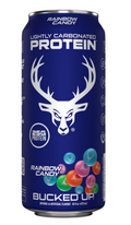 Bucked Up Lightly Carbonated Protein 16 Onzas 12Pk Rainbow Candy