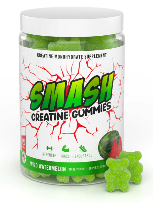 Smash Creatine Gummies 120 Unidades Wild Watermelon