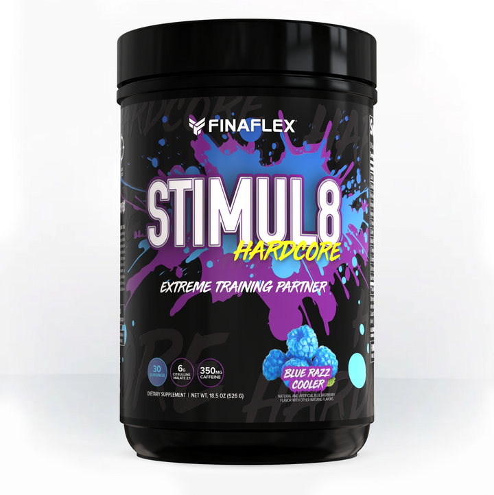Finaflex Stimul8 Hardcore Ex 30 Porciones Blue Razz Cooler