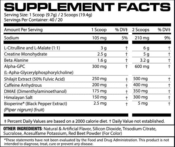 Mhp Strong Af Pre - Entreno 40 Porciones Sour Candy