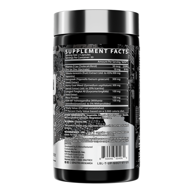 Nutrex Research T Up Black Testosterone 120 Cápsulas